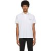 Versace Jeans Couture Polo Shirt With Embroidered Logo On The Chest In White