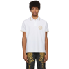 VERSACE JEANS COUTURE WHITE EMBLEM POLO