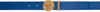 Versace Medusa Biggie Belt, Male, Royal Blue, 125 In 1u82v Saphh
