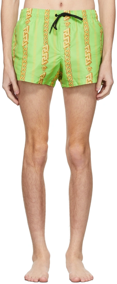 Versace Beachwear In Green Polyamide