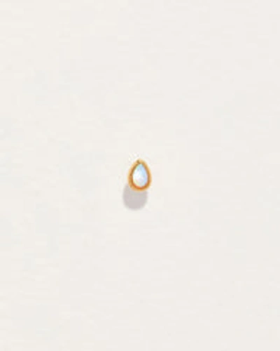 Piercing Raindrop Stud In Gold/blue