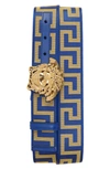 VERSACE FIRST LINE LA MEDUSA LA GRECA WEB BELT