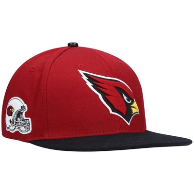 Pro Standard Men's  Cardinal, Black Arizona Cardinals 2tone Snapback Hat In Cardinal,black