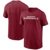 Nike Cardinal Arizona Cardinals Primetime Legend Wordmark Performance T-shirt In Cardinal