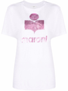 Isabel Marant Étoile Linen Tshirt With Logo In White
