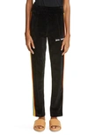 Palm Angels Navy Classic Track Pants In Black White