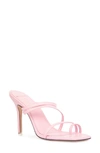Black Suede Studio Cindy Strappy Stiletto Slide Sandals In Pink
