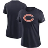 Nike Women's Navy Chicago Bears Logo Essential T-shirt In Navy
