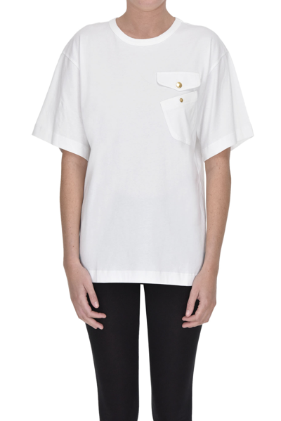 Moschino Boutique Chest Pocket T-shirt In White