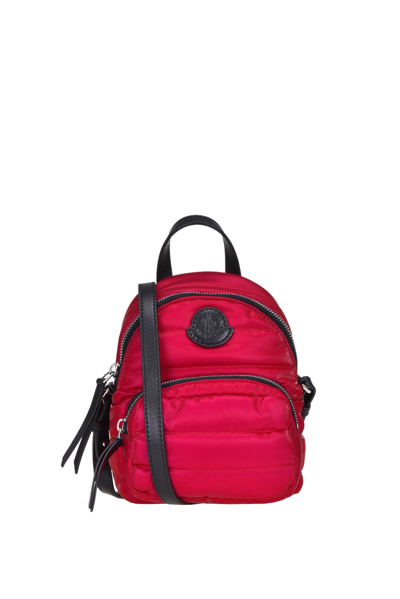Moncler Small Kilia Quilted Crossbody Backpack In Red