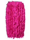 Msgm Ruffle-detail High-waisted Skirt In Pink