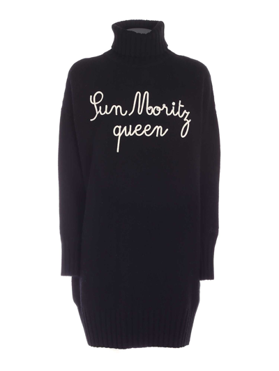 Mc2 Saint Barth Women's Black Other Materials Dress