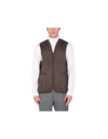 Barbour Logo Embroidered Quilted Gilet In Brown