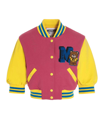 MOSCHINO MOSCHINO TEDDY PATCH CROPPED BOMBER JACKET