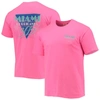 IMAGE ONE PINK MIAMI HURRICANES MIAMI VICE 305 COMFORT COLOR T-SHIRT