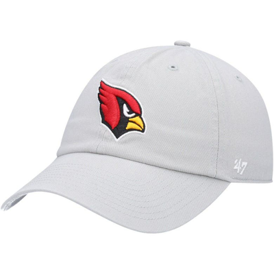 47 ' Gray Arizona Cardinals Clean Up Adjustable Hat