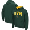Colosseum Green Vermont Catamounts Arch And Logo Pullover Hoodie In Green