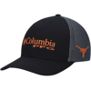 COLUMBIA COLUMBIA BLACK/GRAY TEXAS LONGHORNS COLLEGIATE SNAPBACK HAT