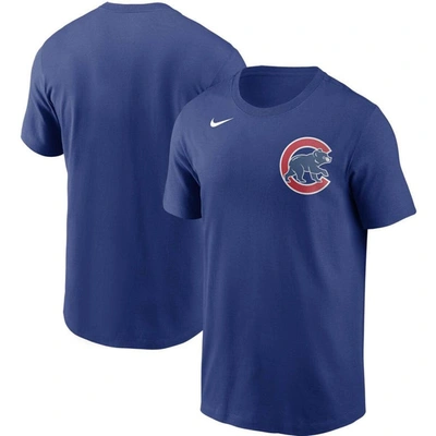 Nike Men's Royal Chicago Cubs Wordmark Legend T-shirt In Royal/royal