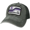 LEGACY ATHLETIC BLACK NORTHWESTERN WILDCATS SUN & BARS DASHBOARD TRUCKER SNAPBACK HAT