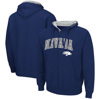 Colosseum Men's  Navy Nevada Wolfpack Arch & Logo 3.0 Full-zip Hoodie In Navy
