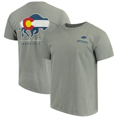Image One Gray Colorado Buffaloes Local Comfort Color T-shirt