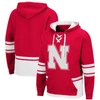 Colosseum Men's Nebraska Huskers Lace Up 3.0 Pullover Hoodie In Scarlet