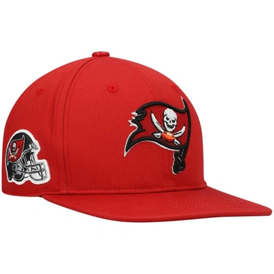 Pro Standard Men's  Red Tampa Bay Buccaneers Logo Ii Snapback Hat