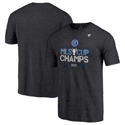Fanatics Branded Heathered Charcoal New York City Fc 2021 Mls Cup Champions Locker Room T-shirt