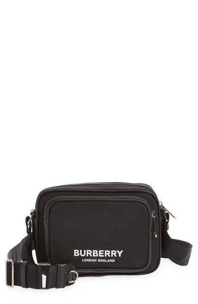 NWT €920 Burberry Men's Thornton Leather Crossbody Bag black