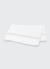 Matouk Prado Full/queen Flat Sheet In Dune