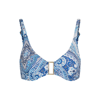 Melissa Odabash Bel Air Paisley-print Bikini Top In Blue