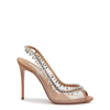 Aquazzura 110mm Temptation Crystal-embellished Pumps In Nude