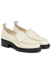 Aeyde Ruth Lug Sole Platform Loafer In Creamy