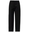 Totême Black Cotton Twisted Seam Trousers In Black
