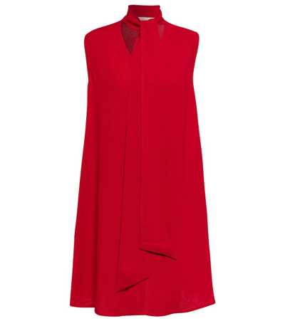 Victoria Beckham Sleeveless Minidress In Crimson Aw21