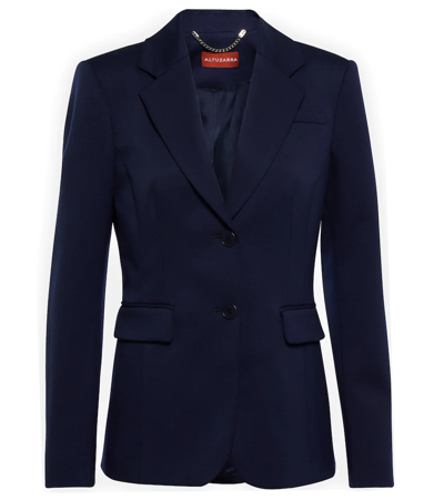 Altuzarra Fenice Virgin Wool Blazer In Berry Blue