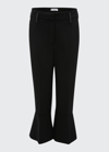JW ANDERSON CROPPED SLIM FLARE WOOL TROUSERS