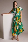 Anthropologie The Somerset Maxi Dress In Green
