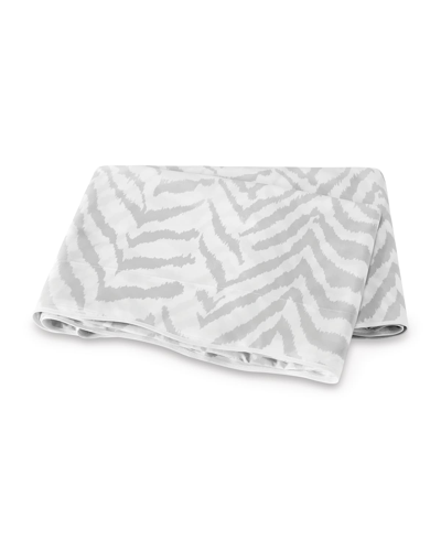Matouk Quincy King Flat Sheet In Hazy Blue