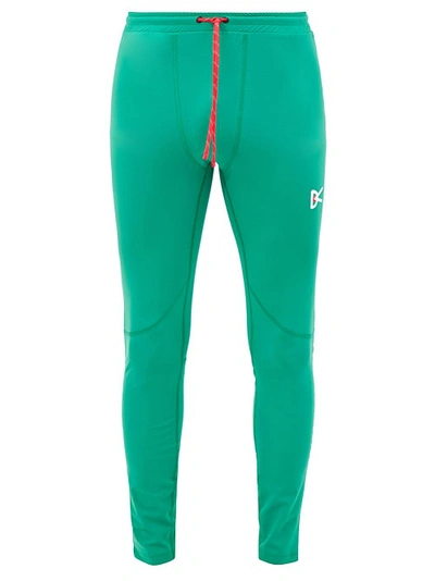 District Vision Lono Skinny Stretch-jersey Leggings In Green