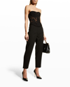 Dolce & Gabbana Cotton Top With All-over Lace Work In Black