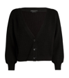 Alice And Olivia Zelina Cotton Cable Cardigan In Black