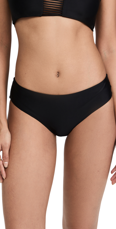 Mikoh Cruz Bay Full Coverage Bikini Bottoms In Noir