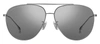 Hugo Boss Boss 1296/f/s T4 0r81 Aviator Sunglasses In Silver