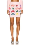 Stella Mccartney 'game On' Wool Blend Knit Skirt In Multicolor
