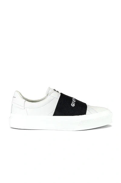 Givenchy Paris Strap Sneakers In Black