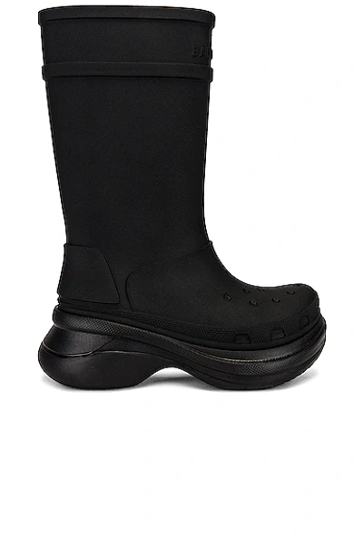 Balenciaga Crocs Boot Rubber Crocs In Black