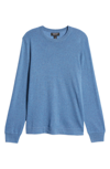 Nordstrom Shop Crewneck Lightweight Cashmere Sweater In Blue Shadow
