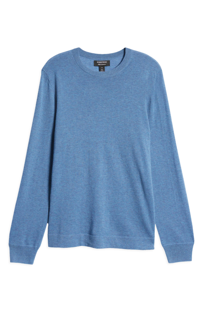 Nordstrom Shop Crewneck Lightweight Cashmere Sweater In Blue Shadow
